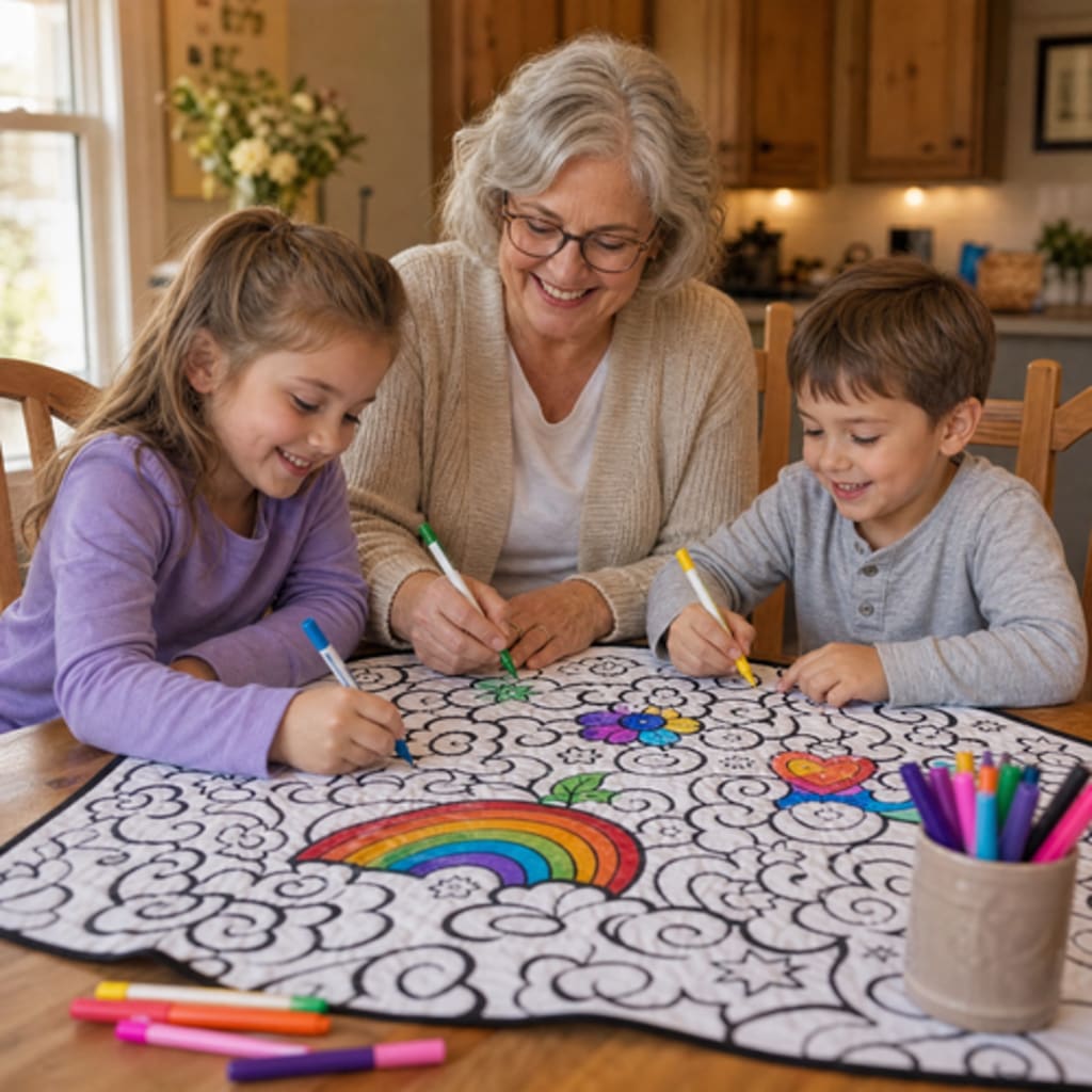 ColorCozy DIY Colouring Blanket